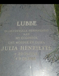 LUBBE Julia Henriette 19??-1988