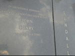 LUNDALL John Henry 1911-1987