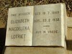 LOTRIET Elizabeth Magdelena 1860-1932
