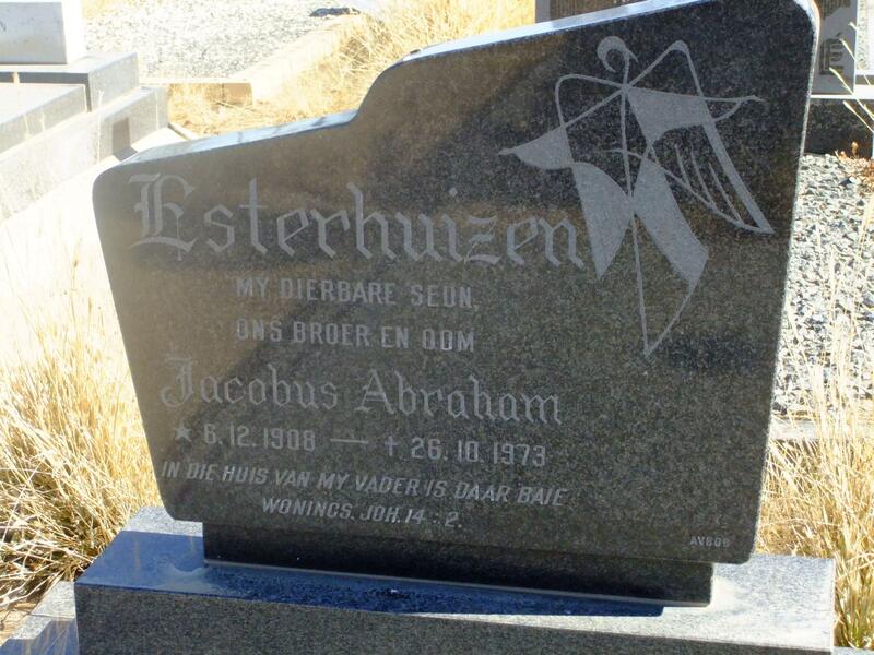 ESTERHUIZEN Jacobus Abraham 1908-1973