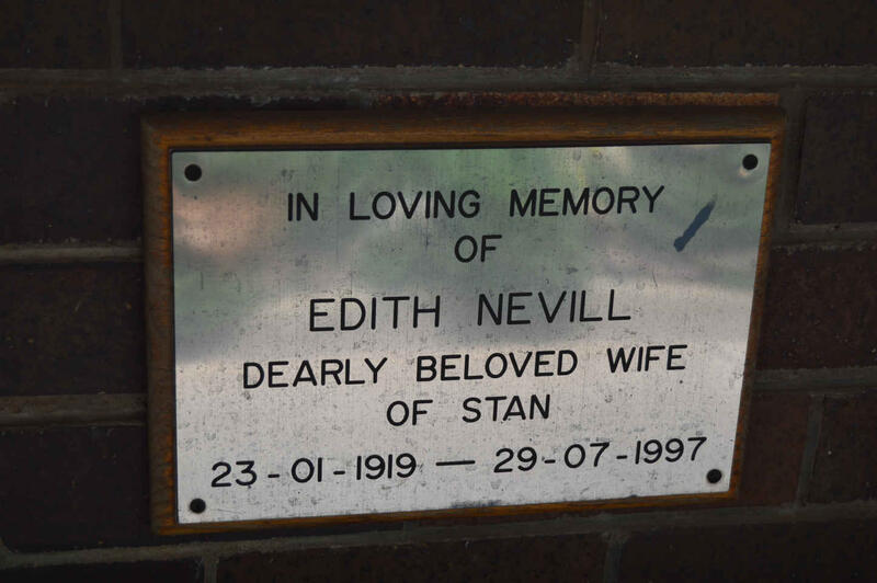 NEVILL Edith 1919-1997