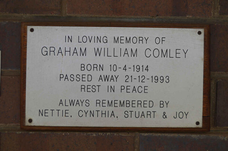COMLEY Graham William 1914-1993