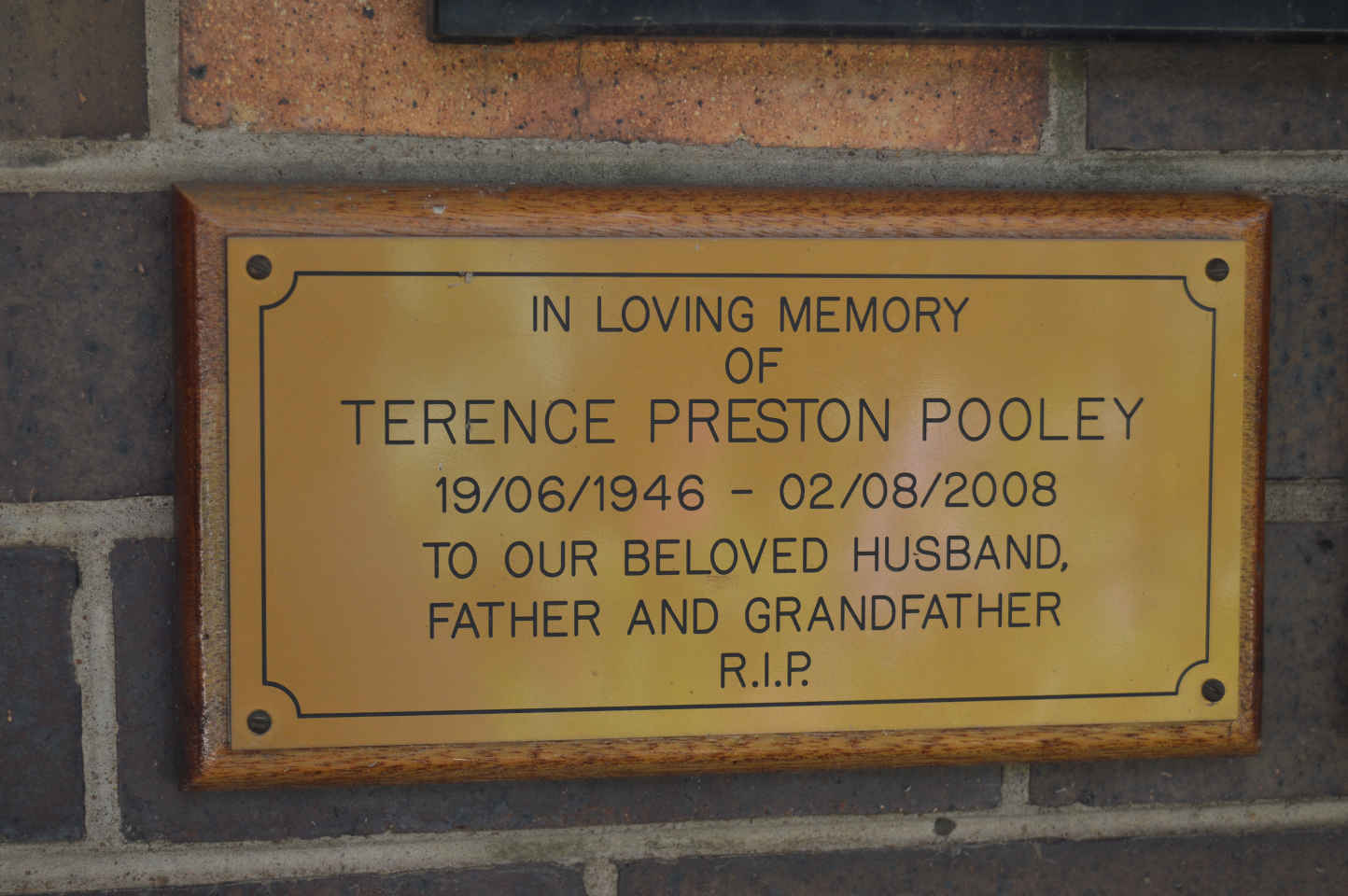 POOLEY Terence Preston 1946-2008