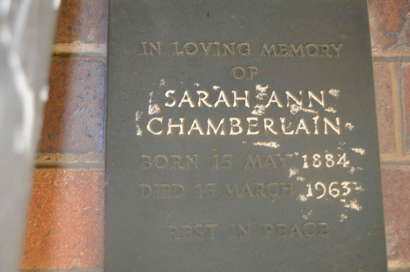 CHAMBERLAIN Sarah Ann 1884-1963