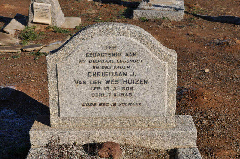 WESTHUIZEN Christiaan J., van der 1908-1948