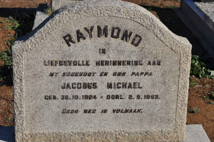 RAYMOND Jacobus Michael 1924-1962