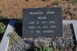 HELM Frances Anna 1882-1983