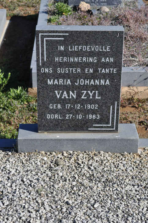 ZYL Maria Johanna, van 1902-1983
