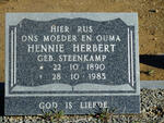 HERBERT Hennie nee STEENKAMP 1890-1985