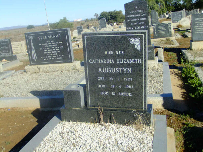 AUGUSTYN Catharina Elizabeth 1907-1983