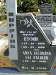 RUPPING Hendrik 1925-1999 & Anna Jacomina STADLER 1928-
