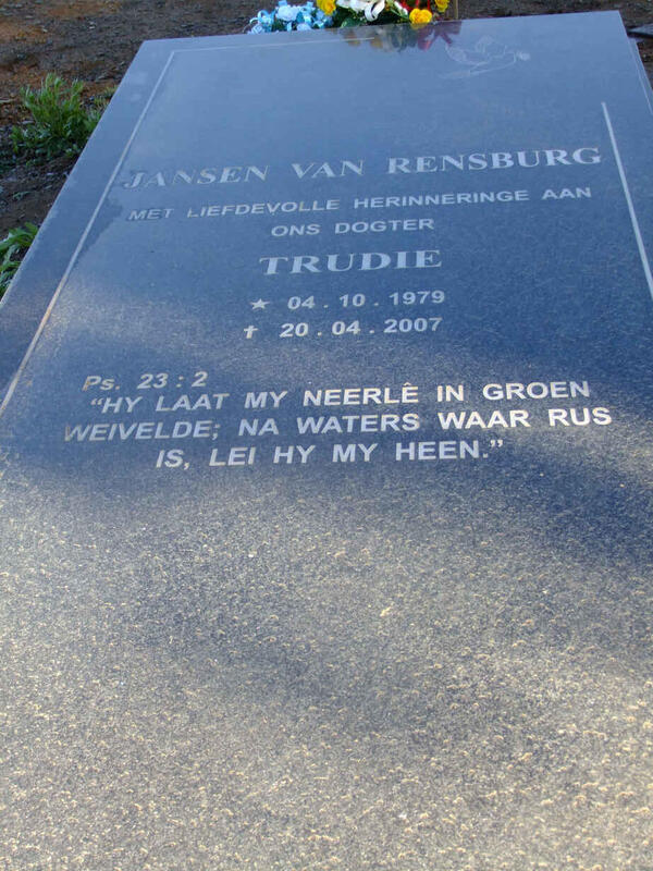 RENSBURG Trudie, Jansen van 1979-2007