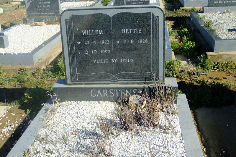 CARSTENS Willem 1922-1992 & Hettie 1926-