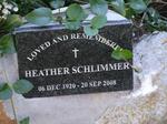 SCHLIMMER Heather 1920-2008