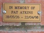 ATKINS Pat 1926-1998