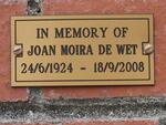 WET Joan Moira, de 1924-2008