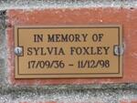 FOXLEY Sylvia 1936-1998
