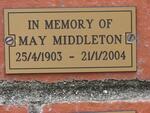 MIDDLETON May 1903-2004