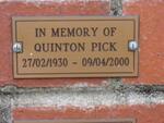 PICK Quinton 1930-2000