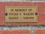 WARING Vivian F. 1913-1992