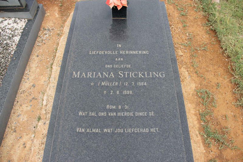 STICKLING Mariana nee MULLER 1964-1998