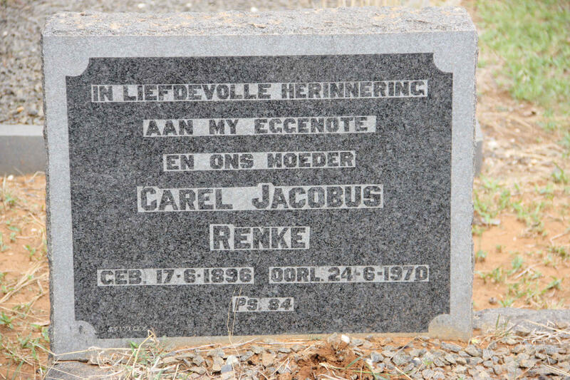 RENKE Carel Jacobus 1896-1970