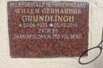 GRUNDLINGH Willem Gerhardus 1933-2010