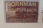 BORNMAN Kobus 1936-2014 & Francis 1939-