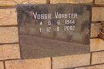 VORSTER Vossie 1944-2002