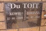 TOIT Kowie, du 1949 & Johanna 1944