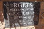 ROETS C.B.G.H. nee STRUWIG 1927-2013