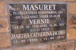 MASURET Vernie 1930-2014 & Martha Catherina Jacoba 1930-2016