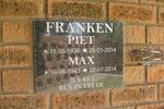 FRANKEN Piet 1936-2014 & Max 1943-2014