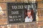 MERWE Danie, van der 1946-2012