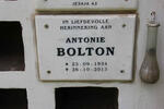BOLTON Antonie 1934-2013