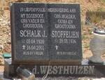 WESTHUIZEN Schalk J., v.d. 1920-2001 & Stoffelien 1936-