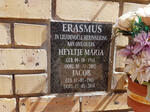 ERASMUS Jacob 1943-2014 & Heyltje Maria 1944-2002
