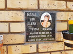 BLERK Maria, van 1951-2002