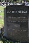MERWE Abraham Johannes, van der 1897-1978 & Truce 1904-2002