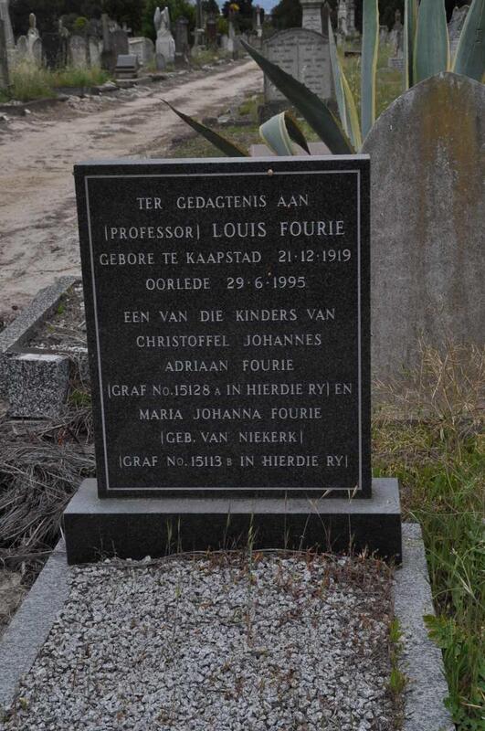 FOURIE Louis 1919-1995