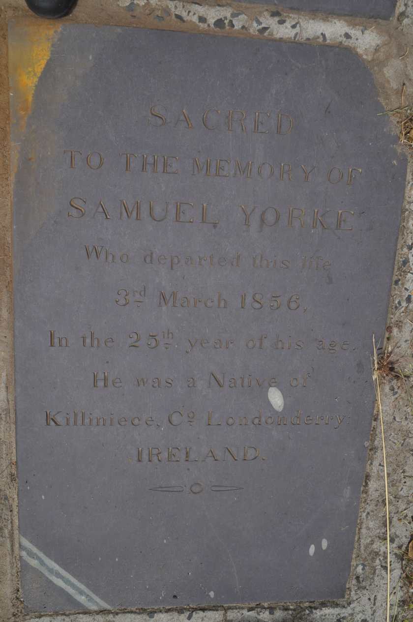 YORKE Samuel -1856