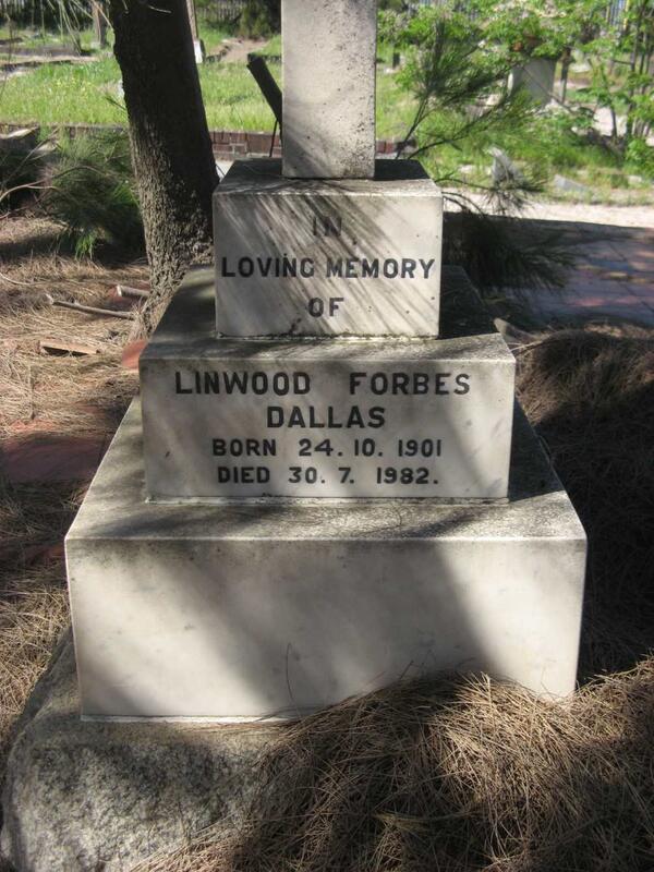 DALLAS Linwood Forbes 1901-1982