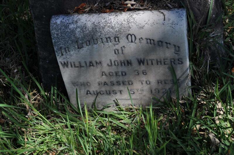 WITHERS William John -1921