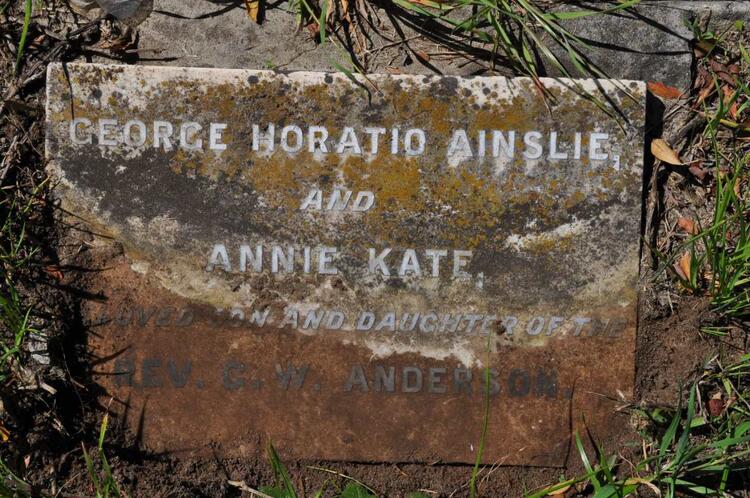 ANDERSON George Horatio Ainslee :: ANDERSON Annie Kate