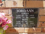 JORDAAN Louis 1933-2009 & Bets 1937-2009