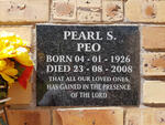 PEO Pearl S. 1926-2008