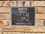 BURGER Andries 1976-2004 & Jani 1978-