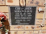 CORNELISSEN H.S. 1946-2009 & Rita WALLACE 1947-