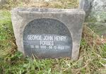 FORBES George John Henry 1890-1943
