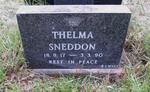 SNEDDON Thelma 1917-1990